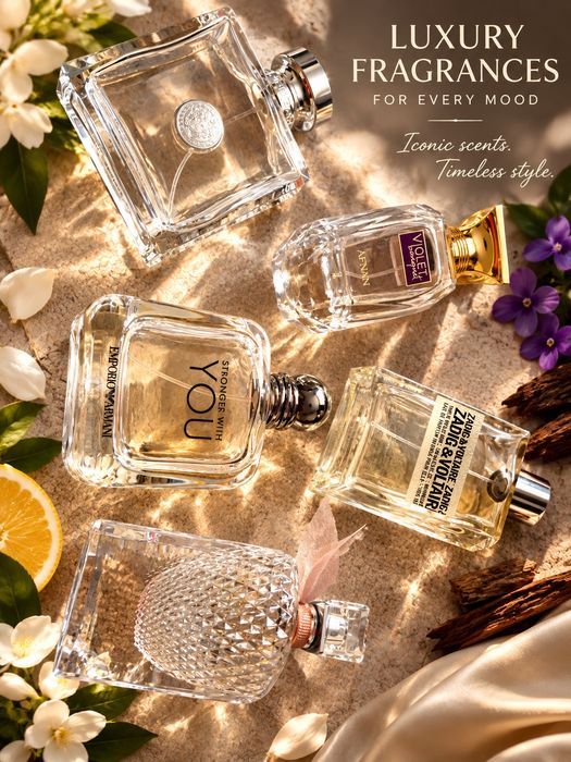 Парфюм залишки  Versache Armani Zadigу флаконах