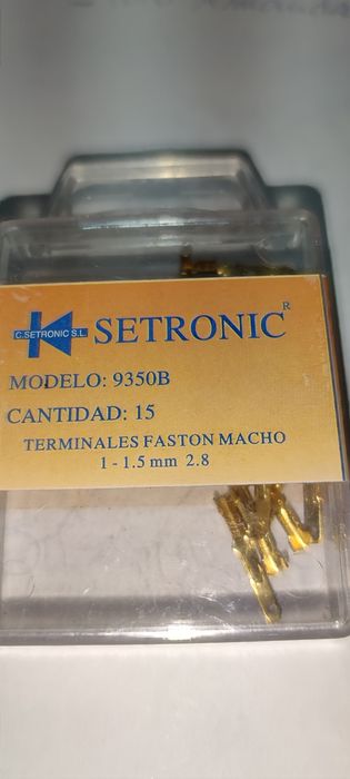Terminais macho 2.8/1.5 - Caixa 15 Unidades NOVOS