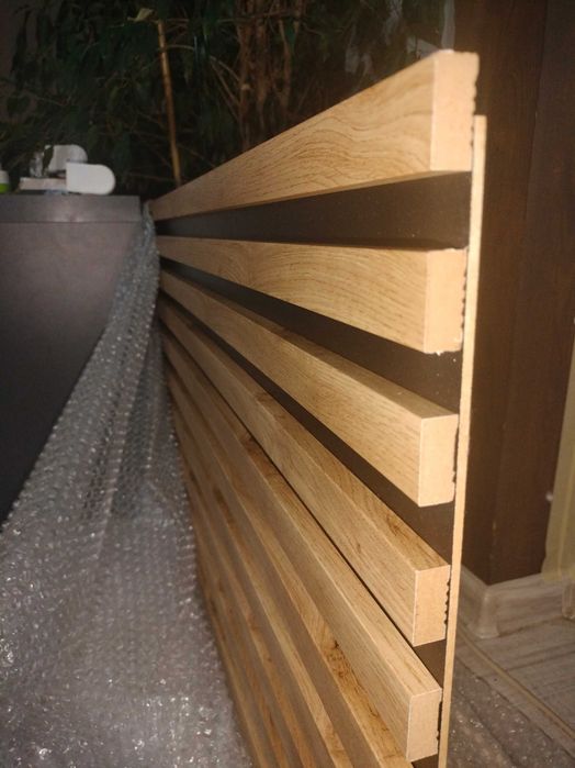 lamele ścienne dąb wotan na płycie 515x2750mm