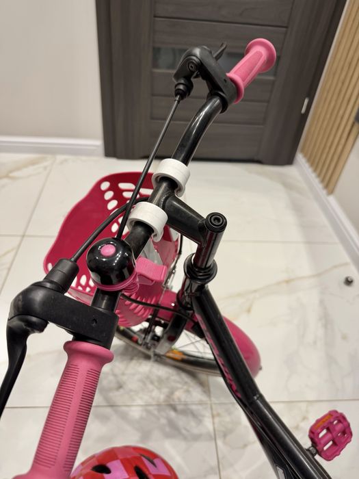 Rower kask boczne kółka dla dziewczynki 16 cali