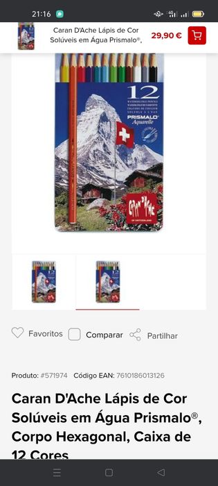 Marcadores /Lápis de cor Caran D'Ache. NOVOS
