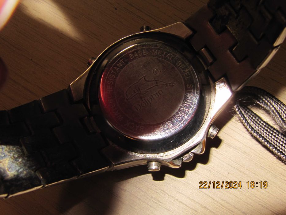 Dolphin dual time sportowy zegarek z podświetleniem