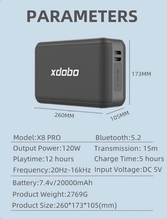Колонка xdobo X8 PRO