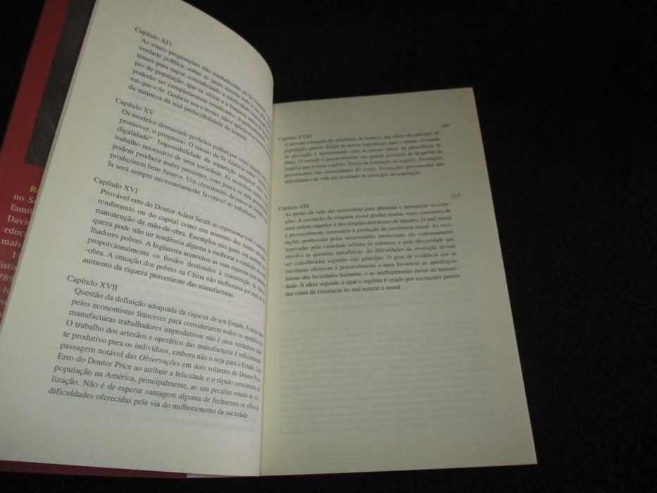 Livro Ensaio Sobre o Princípio da População Thomas Robert Malthus