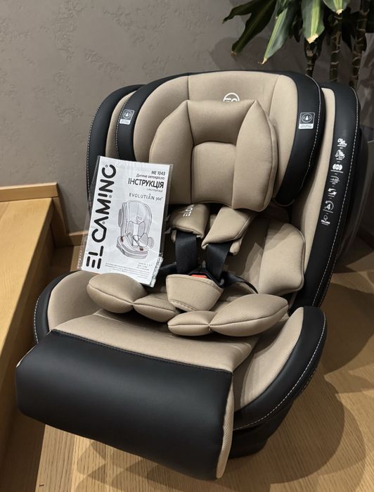 Краща ціна! Дитяче автокрісло El Camino Evolution 1045 з Isofix та 360