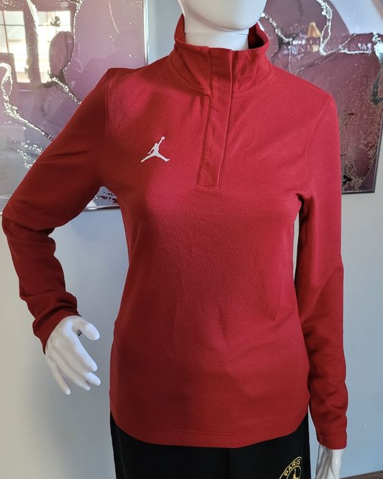 Bluza damska sportowa treningowa ze stójką bordowa Jordan XS