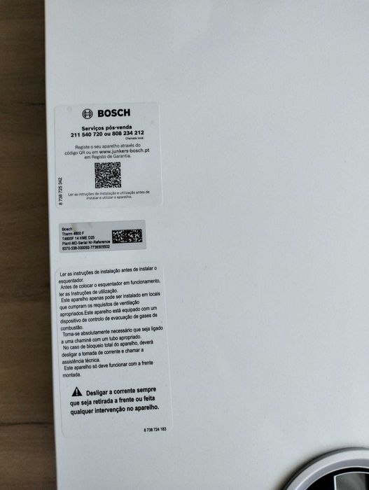 Esquentador ventilado BOSCH (14L) Therm 4600F 14 KME D23, NUNCA USADO - Coimbra
