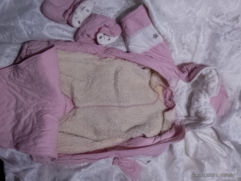 Комбінезон, шуба, напівкомбінезон для дівчинки