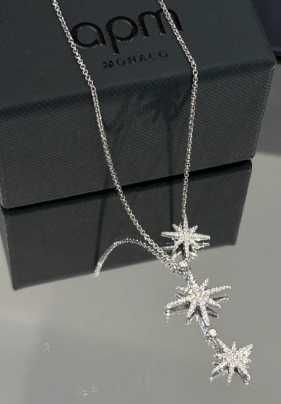 Colar de prata seis estrelas