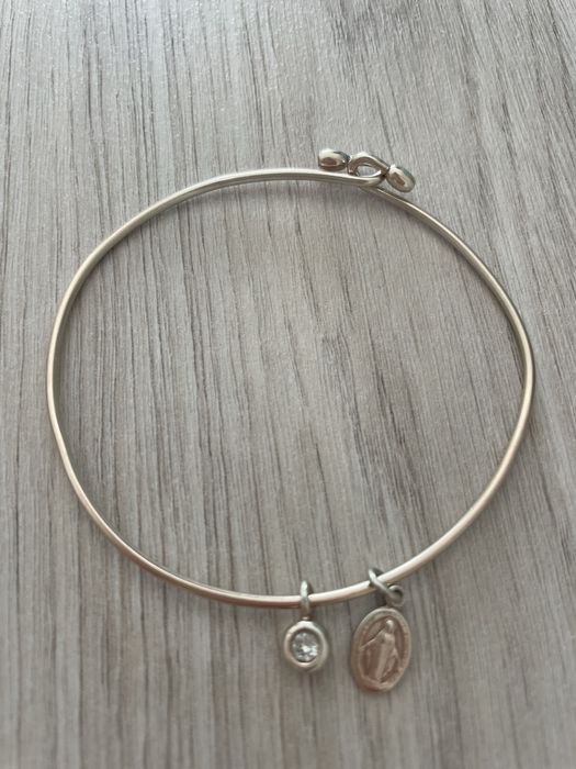 Pulseira prata dourada