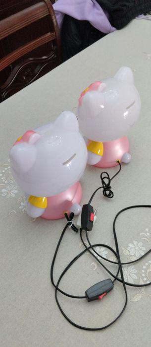 Candeeiro hello Kitty