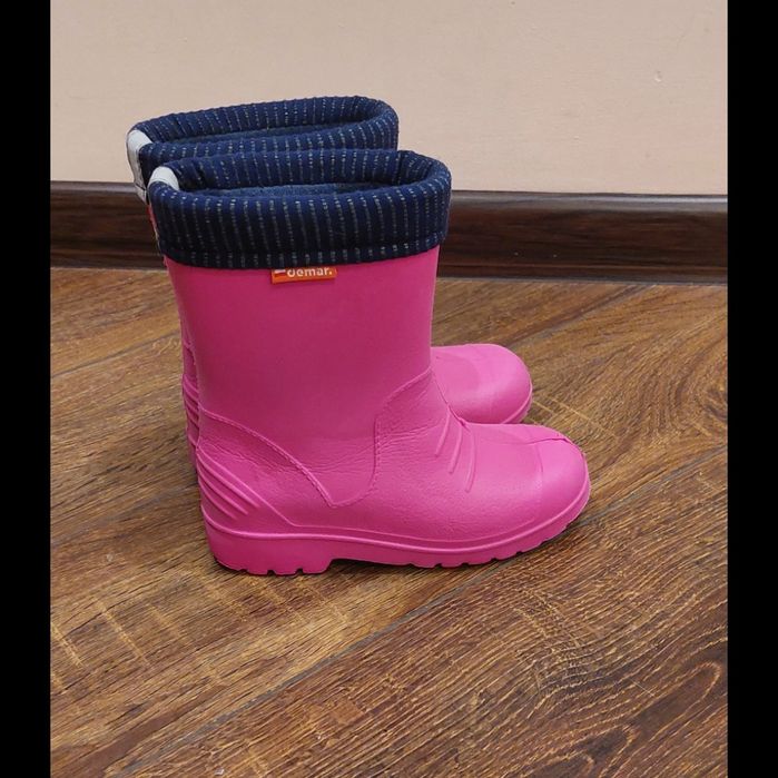 Утеплені гумачки на дівчинку demar резинові сапоги