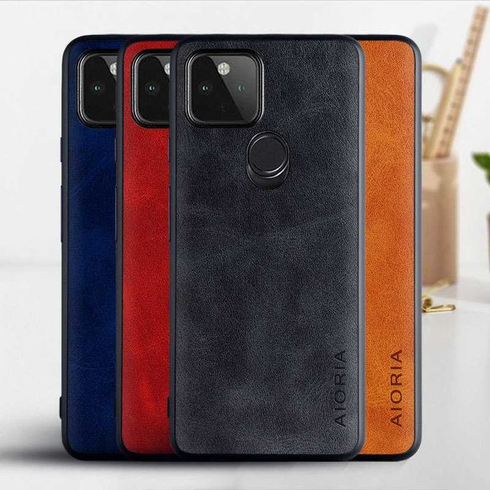 Кожаный чехол для Pixel 4 A 5G XL AIORIA LEATHER Чохол