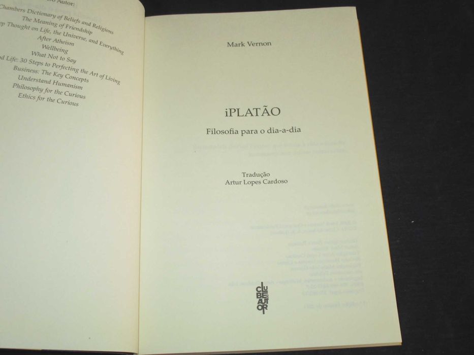 Livro iPlatão Mark Vernon