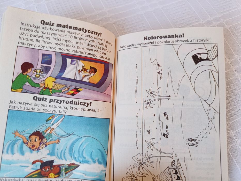 "Drużyna PZ",  Misja 1: Zawody surfingowe, komiksy, gry, quizy, itp.