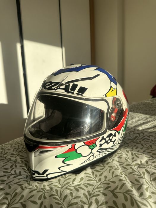 Capacete AGV em muito bom estado