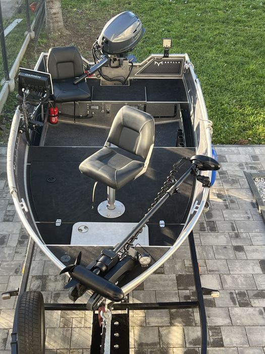 Łódz wedkarska aluminiowa SKYLLA 370 ,yamaha GWHL25,przyczepa suski