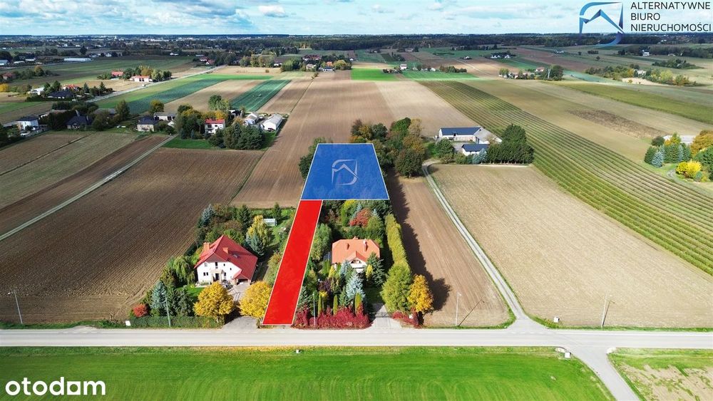 Unikalna, duża zadrzewiona działka budowlano-rolna