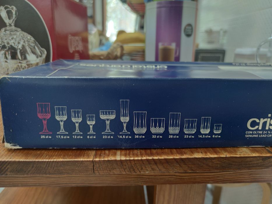 Copos cristal d'arques