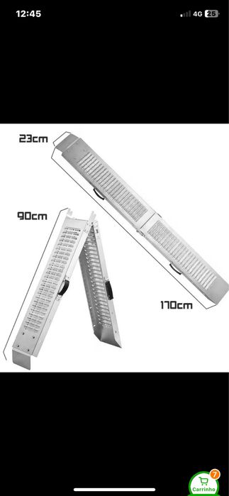 Rampa de carga para transporte ( Uma Rampa ) de moto