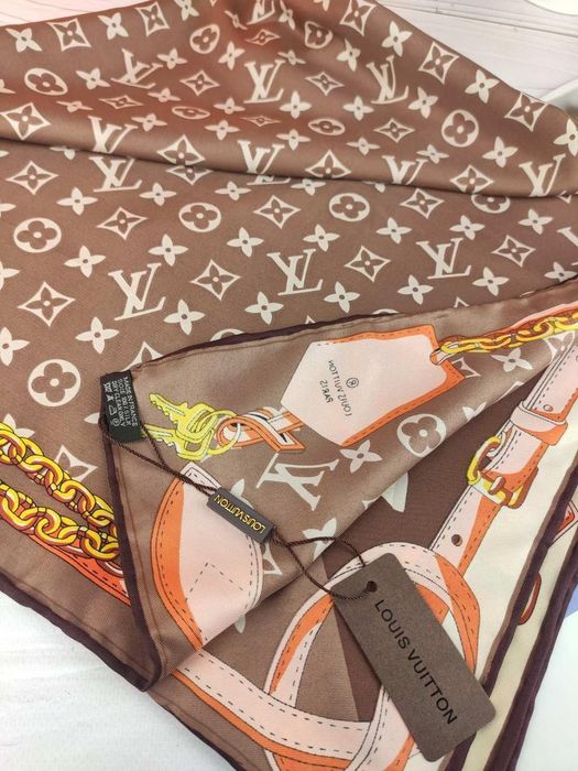 Шелковый платок Louis Vuitton Луи Витон шовкова хустка