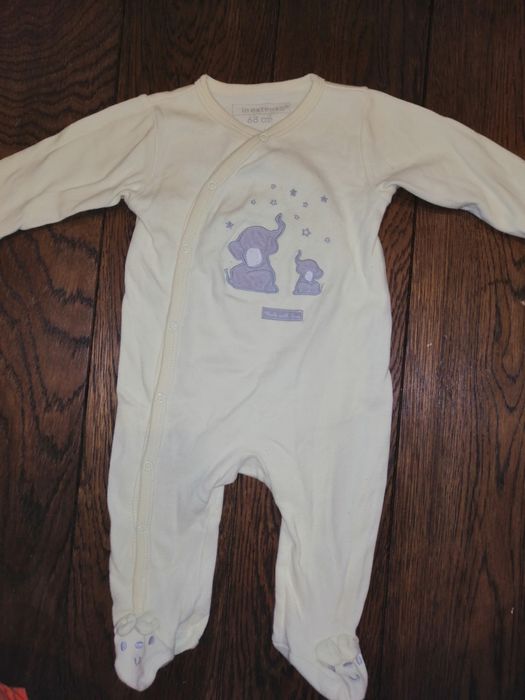 4 Pajace piżamki kiabi rozmiar 68, 6 m-cy, dziewczynka