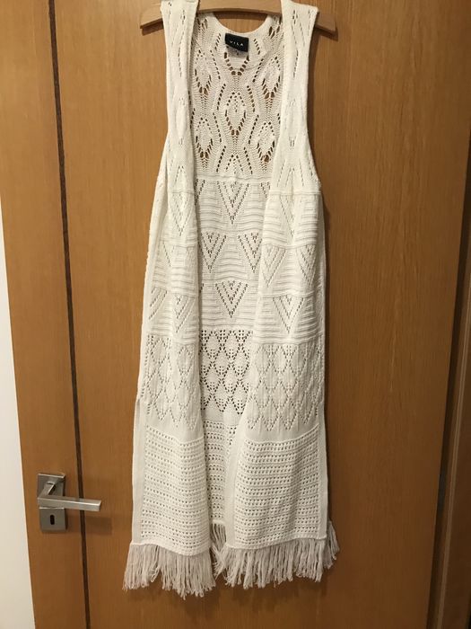 Vestido / colete / kimono croché S
