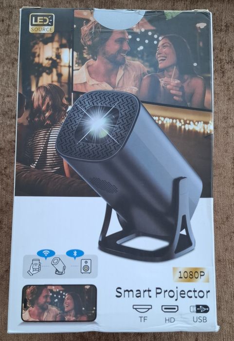 Смарт Проектор HD 1080P 4K яскравість 260 ANSI, Wi-Fi 6 та Bluetooth 5.4, домашній кінотеатр