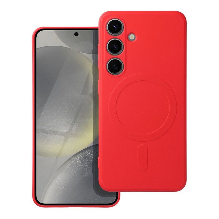 Futerał Silicone Mag Cover Magsafe Do Samsung S24 Czerwony