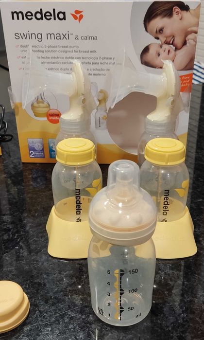 Bomba elétrica SWING MAXI DUPLA + Biberon CALMA