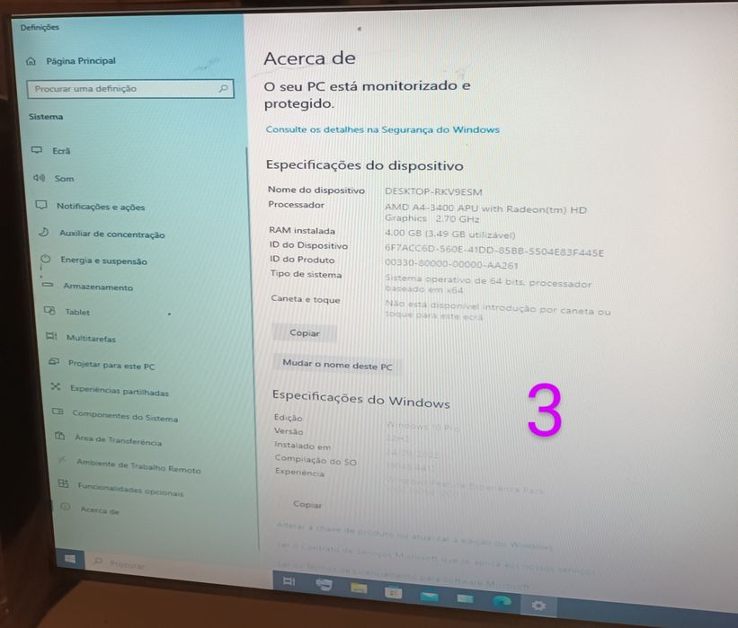 Used HP Computer with Windows 10 but without Office433583792546140163