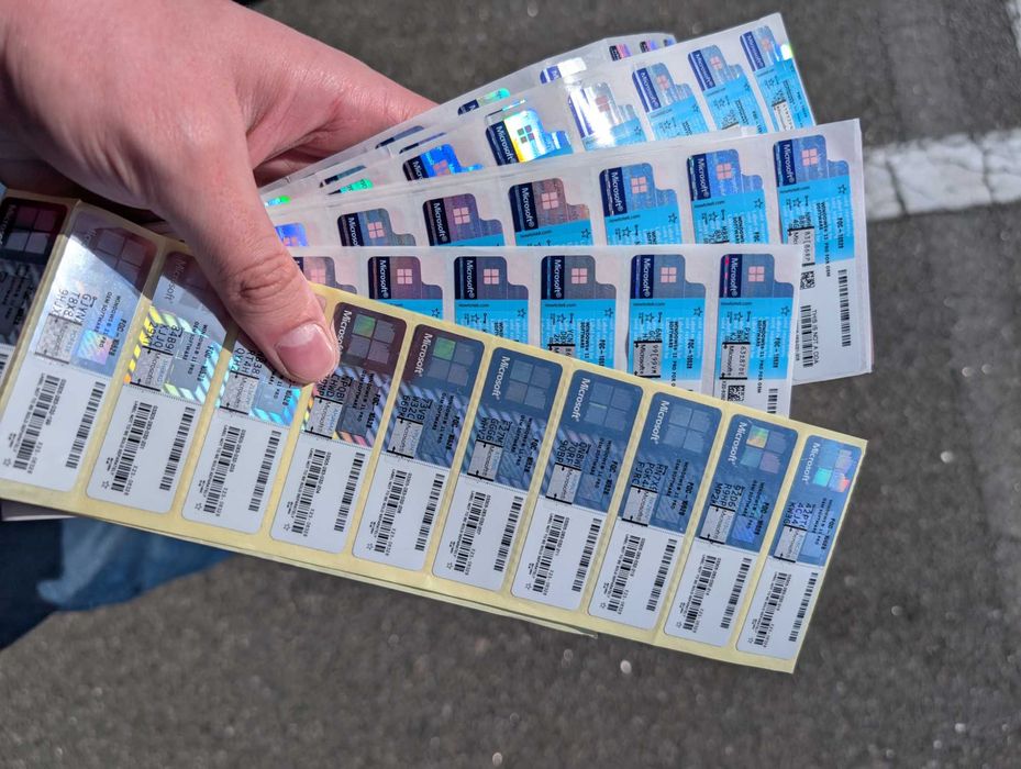 Стікер Windows 11 PRO OEM Stickers Ключ Наклейка Виндовс 10 / 11 Про