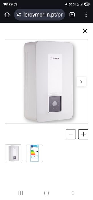 Esquentador a gás Natural estanque VULCANO WTD17-4AMEV 17L NATURAL