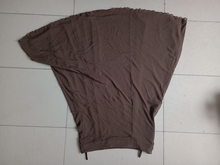 Brązowa wiralowa spódnica