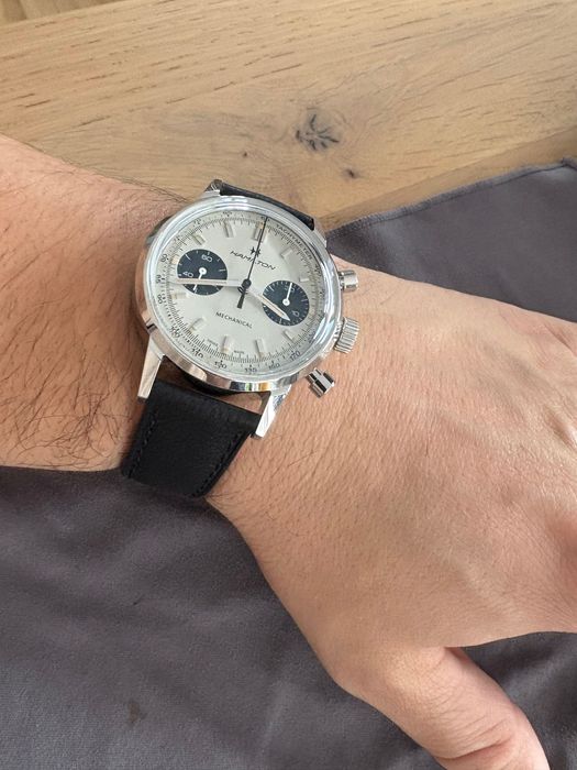 Hamilton zegarek intra-matic chronograph H Panda