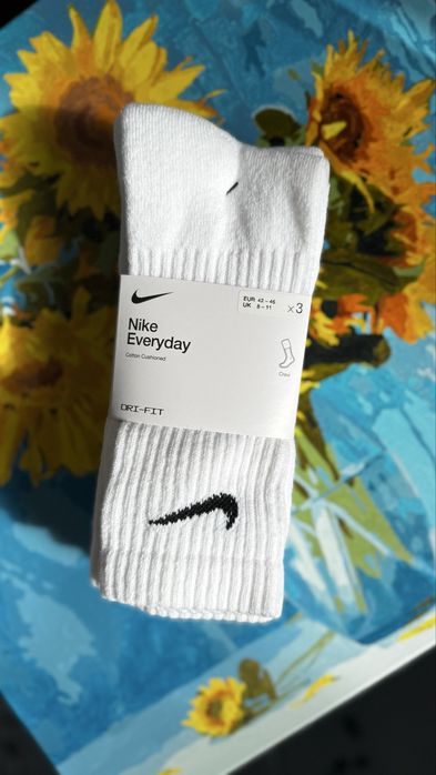 Шкарпетки Nike Sx7664-100 Sx4719-101 оригінал 34-38 42-46 46-50