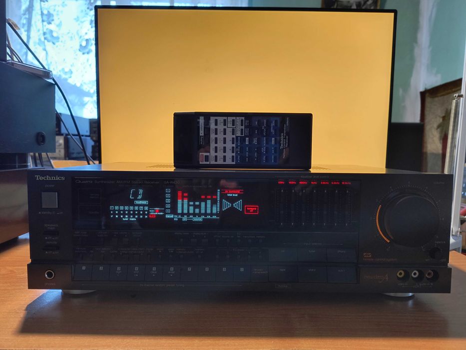 Amplituner Technics SA R430 Korektor Graficzny stan gabinetowy jedny ...