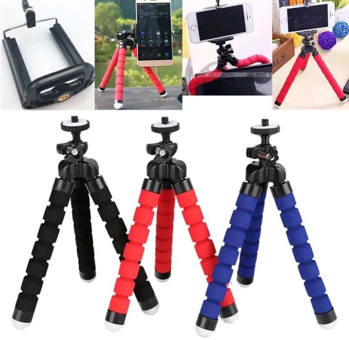 Гибкий монопод штатив трипод мини Тренога для Телефона GoPro фотоКамер