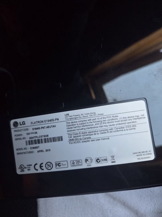 Monitor LG Flatron E1940S