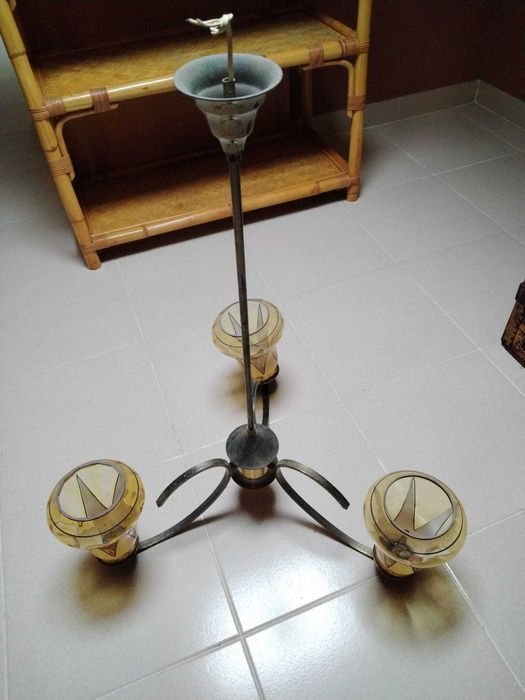 Candeeiros Teto + Lanterna Vintage Anos 60