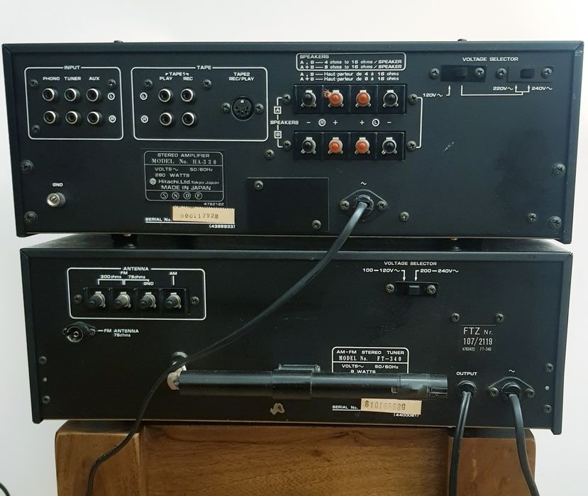 Hitachi HA-330 +FT-340 zestaw wzmacniacz plus tuner