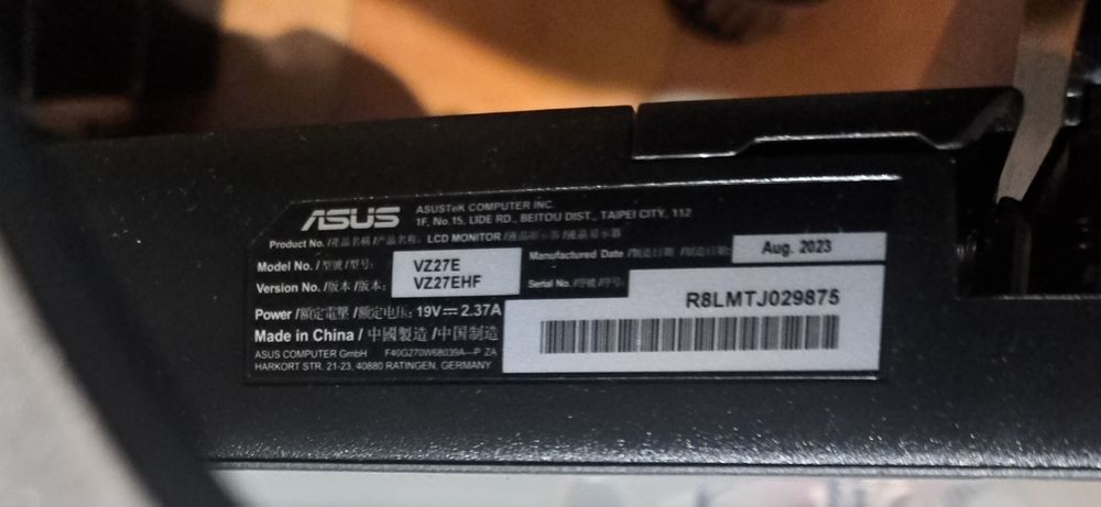Monitor Asus VZ27E