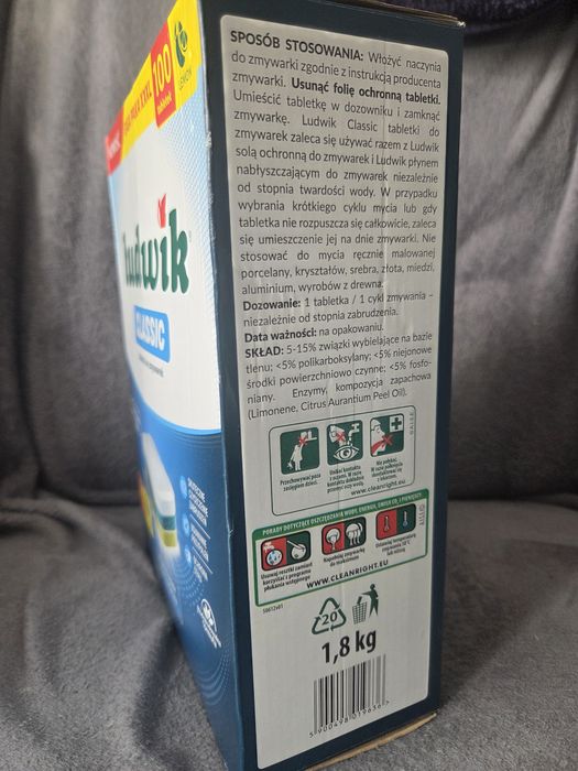 Tabletki do zmywarki i sól Ludwik