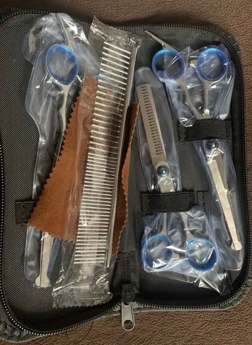 Nożyczki dla psa kota zestaw do strzyżenia grooming pielęgnacja york