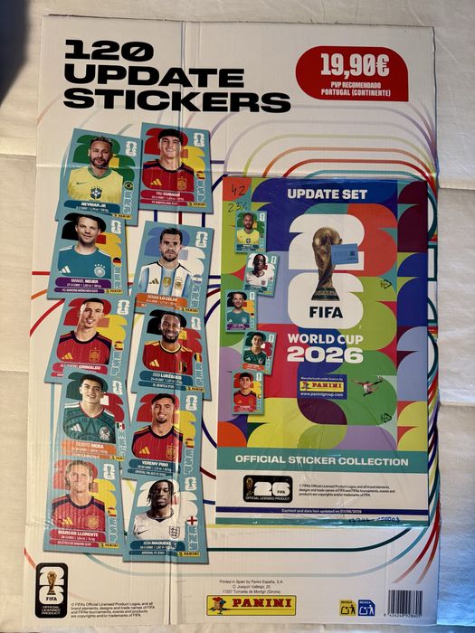 Caderneta Mundial 2026 Completa com Cromos Coca-cola  + Pack de Atualização de 120 cromos (sem cromos colados)