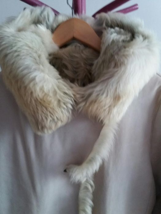 Kożuch damski ekskluzywny z kóz kanadyjskich L