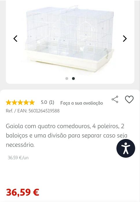 Viveiro duplo anivite 31.5x58x40.5cm