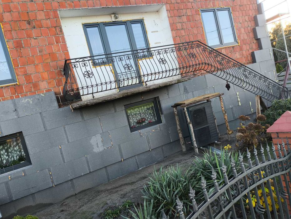Balustrada / schody kuta pełna stal