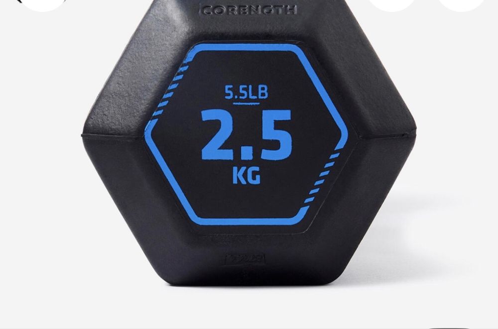 Halter Hexagonal musculacao 2,5kg