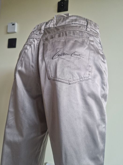 Spodnie atłasowe błyszczące